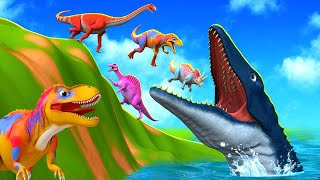 Jurassic Heroes' Thrilling Survival Adventure - Escape or Face the Mosasaurus!