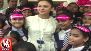Rakul Preet Singh Participates In International Girl Child Day Celebration In Hyd | V6 News