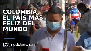 Colombia es el país más feliz del mundo, según encuesta