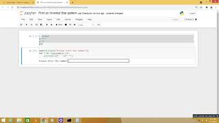 Python Program Print an Inverted Star pattern