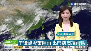 今高溫上看36度 午後恐降雷陣雨｜華視生活氣象｜華視新聞 20200712