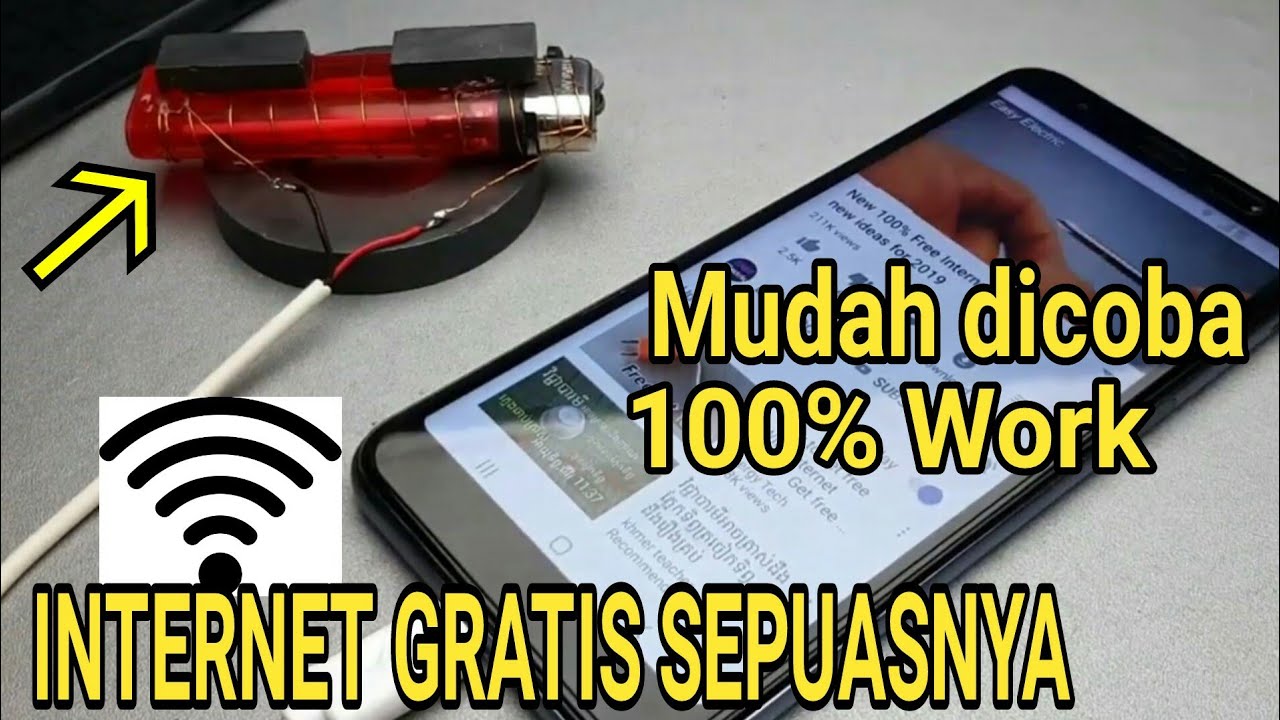 Trik Internet Gratis Dengan Sinyal Buatan - YouTube