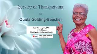 Thanksgiving Service for Ouida Golding-Beecher