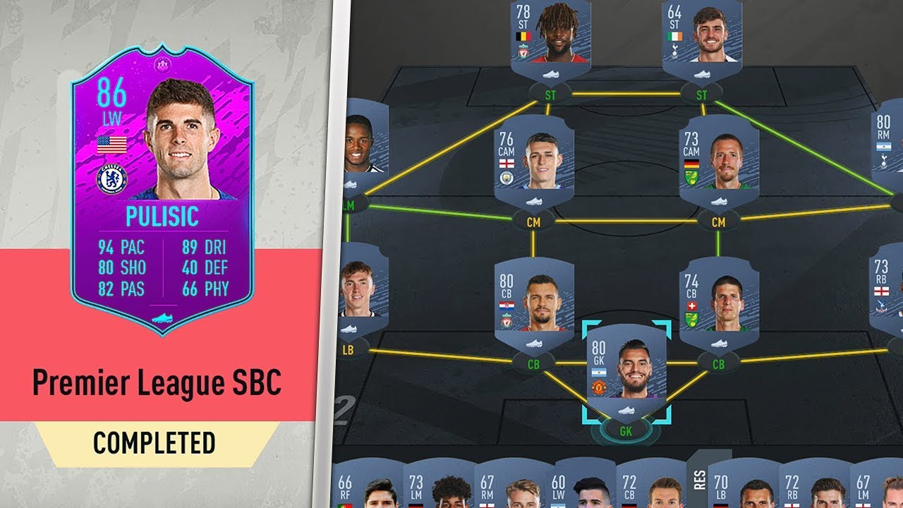 PREMIER LEAGUE SBC! (FIFA 20 League SBC Investing Guide) - YouTube