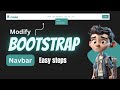 Responsive navbar html css bootstrap  || Bootstrap navbar modification