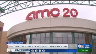 AMC theaters to price tickets based on seat location