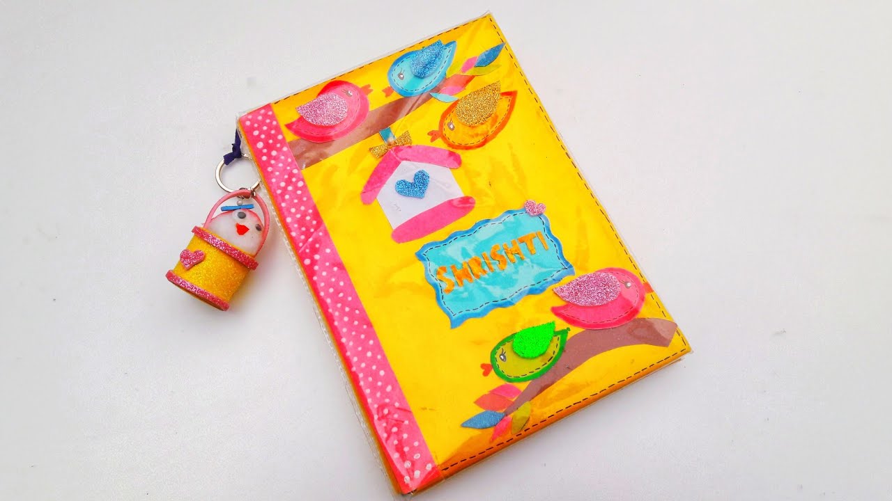 DIY Diary Cover Decoration💝/Personal Diary Cover Decoration/ Front Page ...