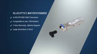 BlueOptics© BO15F3155605D Bidi SFP 1/2/4G Fibre Channel, 5KM, Optical Transceiver, DDM/DOM