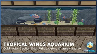 Megaquarium | Tropical Wings Aquarium | Cold Water Section Speed build | Ep.2