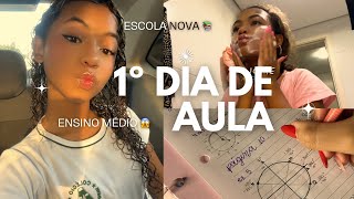 MEU PRIMEIRO DIA DE AULA NO SEGUNDO ANO 📚 (ensino médio) | VLOG | Bia Amaral