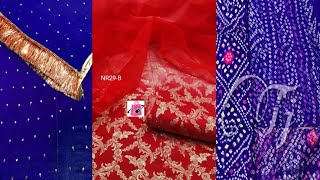 ठाकुर जी ओढ़ना के बनारसी ,साटन सूट/ प्योर की बंधेज पोशाक/ Latest collection ♥️/ #trending