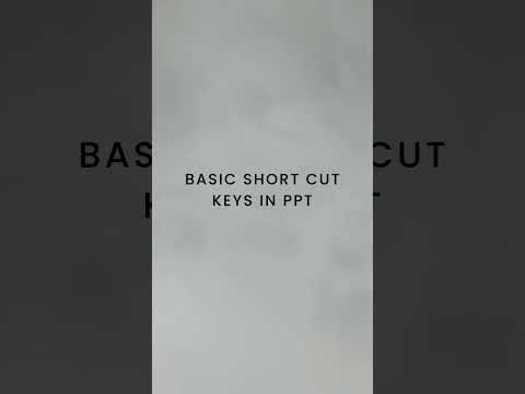 BASIC SHORTCUT KEYS IN PPT | MICROSOFT PPT | ELITE TECH