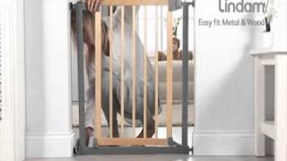 Lindam Baby Gate Easy Fit Wood and Metal Safety Gate