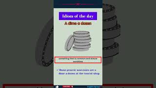 A dime a dozen | English Idiom | English Vocabulary #shorts #shortsfeed #short #englishlearning #esl