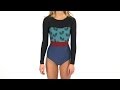 Seea Hermosa Tea Leaf L/S One Piece | SwimOutlet.com