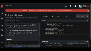 Codewars | Get the Middle Character | Python 7 kyu