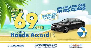 $69/mo. Accord \u0026 $194/mo. CR-V at Conicelli Honda, PA’s #1 Volume Honda Dealer!