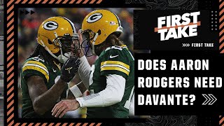 Does Aaron Rodgers need Davante Adams to be a Top 5️⃣ QB? | First Take
