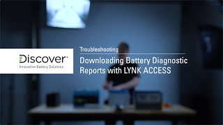 How to download battery diagnostics report with LYNK ACCESS