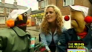 Coronation Streets Tracy Shaw with Zig and Zag