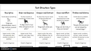 Text Structure, 5th grade ELA CC.1.2.5.E