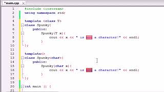 Buckys C++ Programming Tutorials 61 Template Specializations