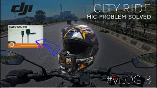 Dhaka City Bike Ride 🛵 | DJI Action Camera Mic Test 🎤 | Helmet Mount & Audio Solution