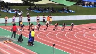 水口高校陸上部20120504男共通100m　11組