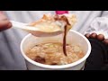 use mortar mixer to cook free porridge made by temple on god s birthday taiwan religious culture