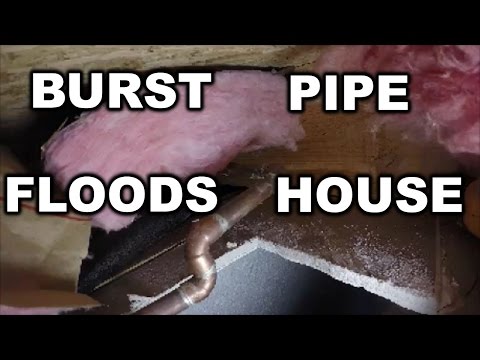 Frozen water pipe BURST inside home | THE HANDYMAN Frozen water pipe BURST inside home | THE HANDYMAN