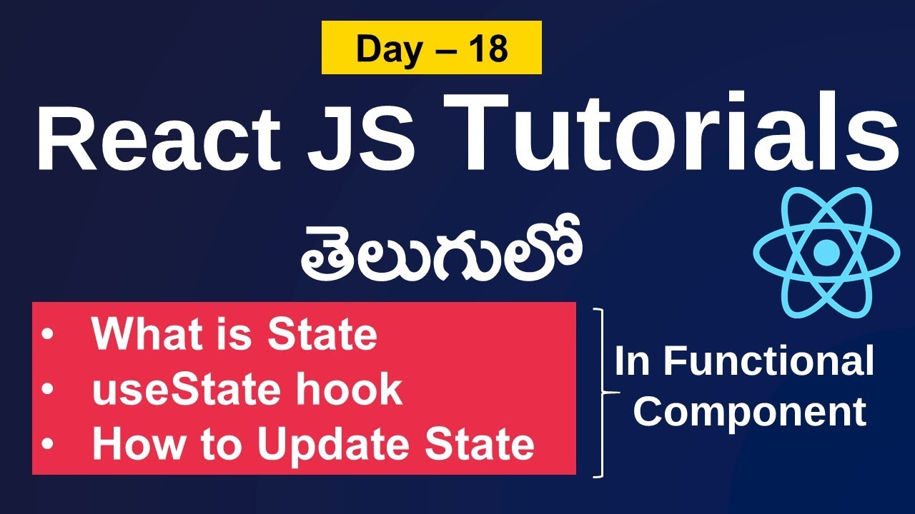 Use State Hook In React | State In React |state In Functional Component ...