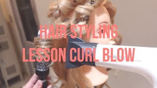 【Study of Hair styling レッスン②カールブロー】ヘアアイロン不要！柔らか質感カールが作れるスタイリング