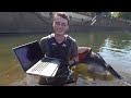 Found 2 Stolen Laptops While Searching Drained River! VR180 (River Treasure)