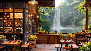 Happy Morning! Outdoor Coffee Porch Ambience ☕ Relaxing Jazz Music For Work, Study, Wake up