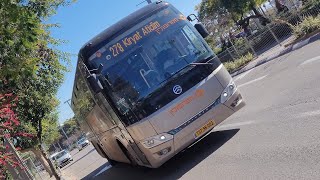 Golden Dragon XML6121J Triumph of Metropoline on Route 278 on Mifrats Shlomo st. in Holon