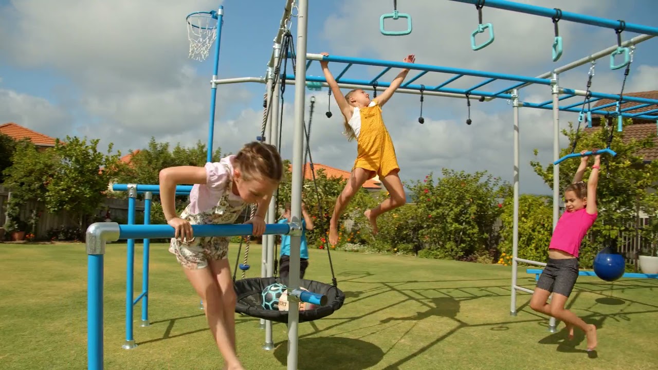 Growplay Monkey Bars - Australian Backyard Fun! - YouTube