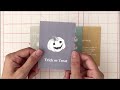 【作業動画】ハロウィンミニファイルの作り方 mini book tutorial