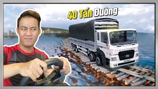 HYUNDAI TRAGO HD320 Vượt Đường Gỗ Trên Sông | ETS2