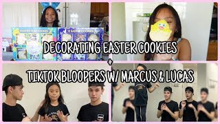 DECORATING EASTER COOKIES + TIKTOK BLOOPERS WITH MARCUS AND LUCAS