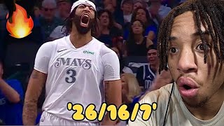 AD hurt already… | Houston Rockets vs Dallas Mavericks Highlights Reaction!