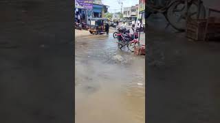 Lots of Water Wastage at Apna Corner, Parbhani, Maharashtra