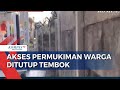 Akses Jalan Permukiman Warga di Bekasi Ditutup Beton, 10 Rumah Terdampak