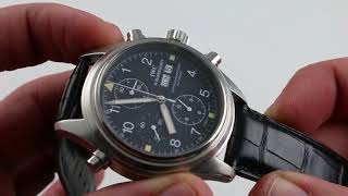 Pre-Owned IWC Pilot Spitfire Doppelchronograph IW3713-23 Luxury Watch Review