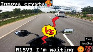 Bagalkot to Bangalore || part 02 r15v3 vs Inova crysta 🥵🤟|| thedoodleshow #higway