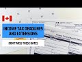 Income Tax Deadlines And Extensions In Canada