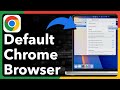 How To Make Google Chrome Default Browser On Mac