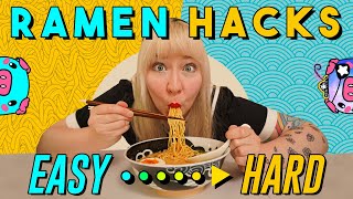 Instant Ramen Hacks x2 👑🐷 Egg Mayo and Spicy Tantanmen