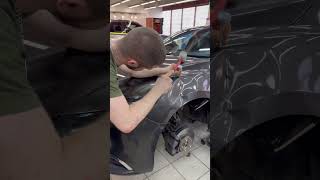 Ремонт крыла Mazda3#ремонтвмятин #pdr #ремонтвмятинбезпокраски #обучениеремонтувмятин