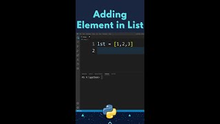 Append Element to List in Python | #shorts
