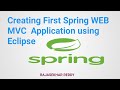Spring MVC Tutorial for Beginners |  Creating first Spring WEB MVC  Application using Eclipse IDE